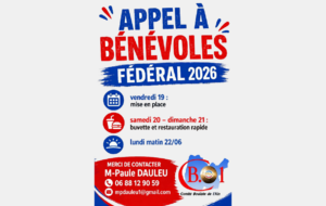 APPEL A BENEVOLES POUR LE FEDERAL 2026