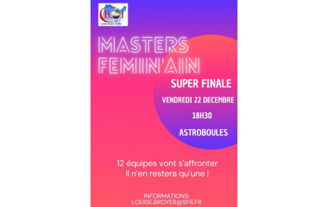 MASTERS FEMININ