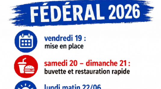 APPEL A BENEVOLES POUR LE FEDERAL 2026